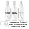 6 Pack 50ml Spray Bottles